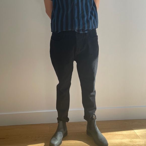 NWT OAK + FORT SLIM BLACK  JEANS - 32 - Picture 12 of 16